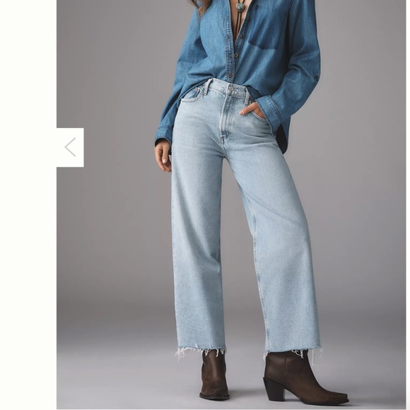 NWT Agolde Ren Wide Leg Jeans - Picture 1 of 5